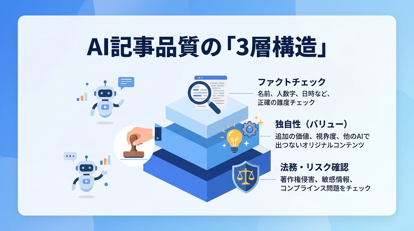 AI記事の品質チェック体制はどのように構築すべきか？