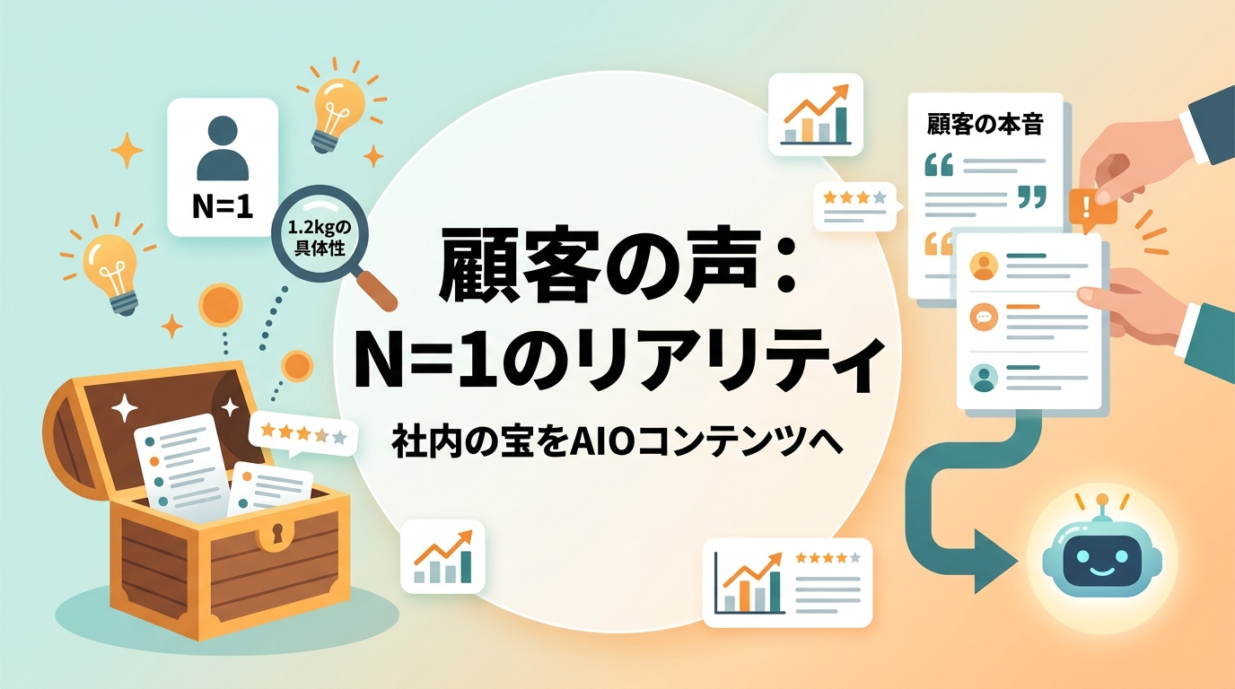 AIが模倣できない「一次情報コンテンツ」を社内から発掘する方法とは?
