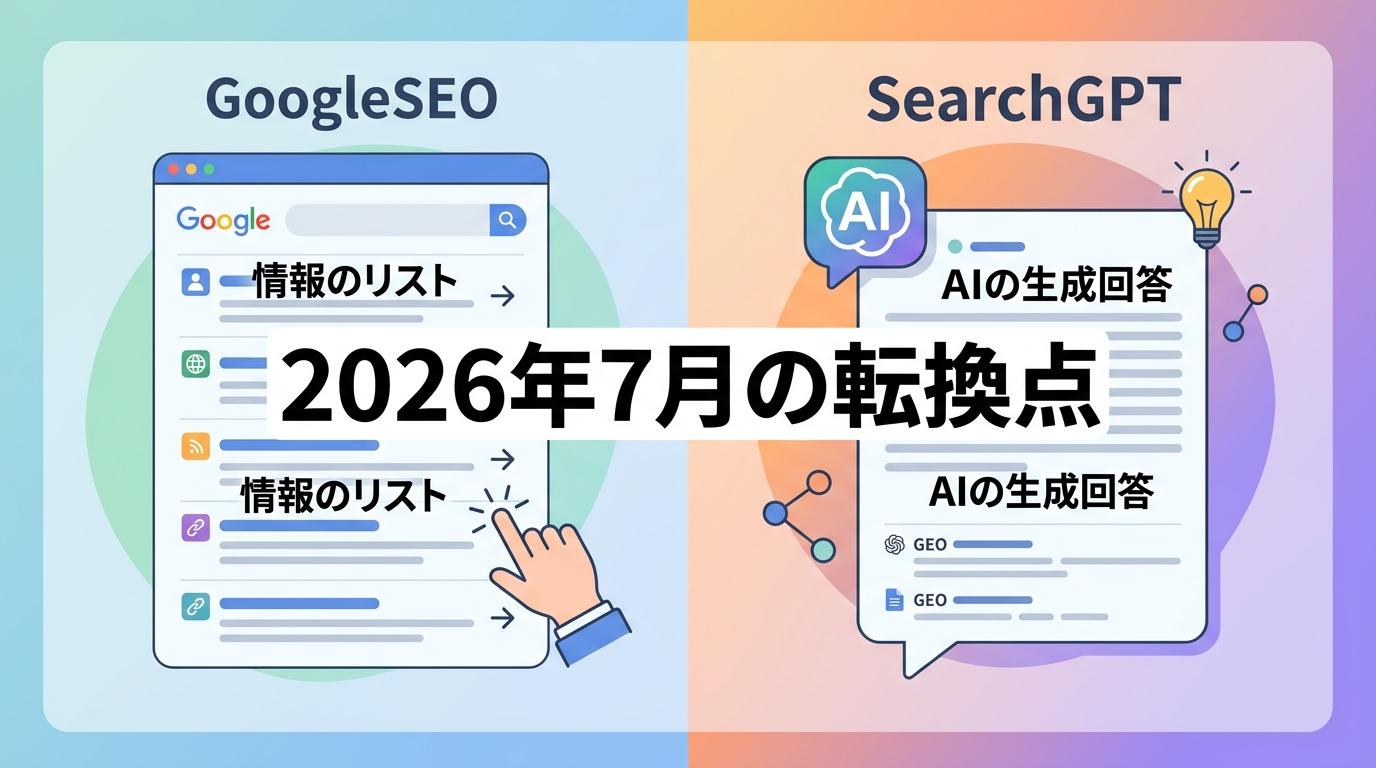 ChatGPT検索（SearchGPT）と従来のSEO対策は何が違うのか？