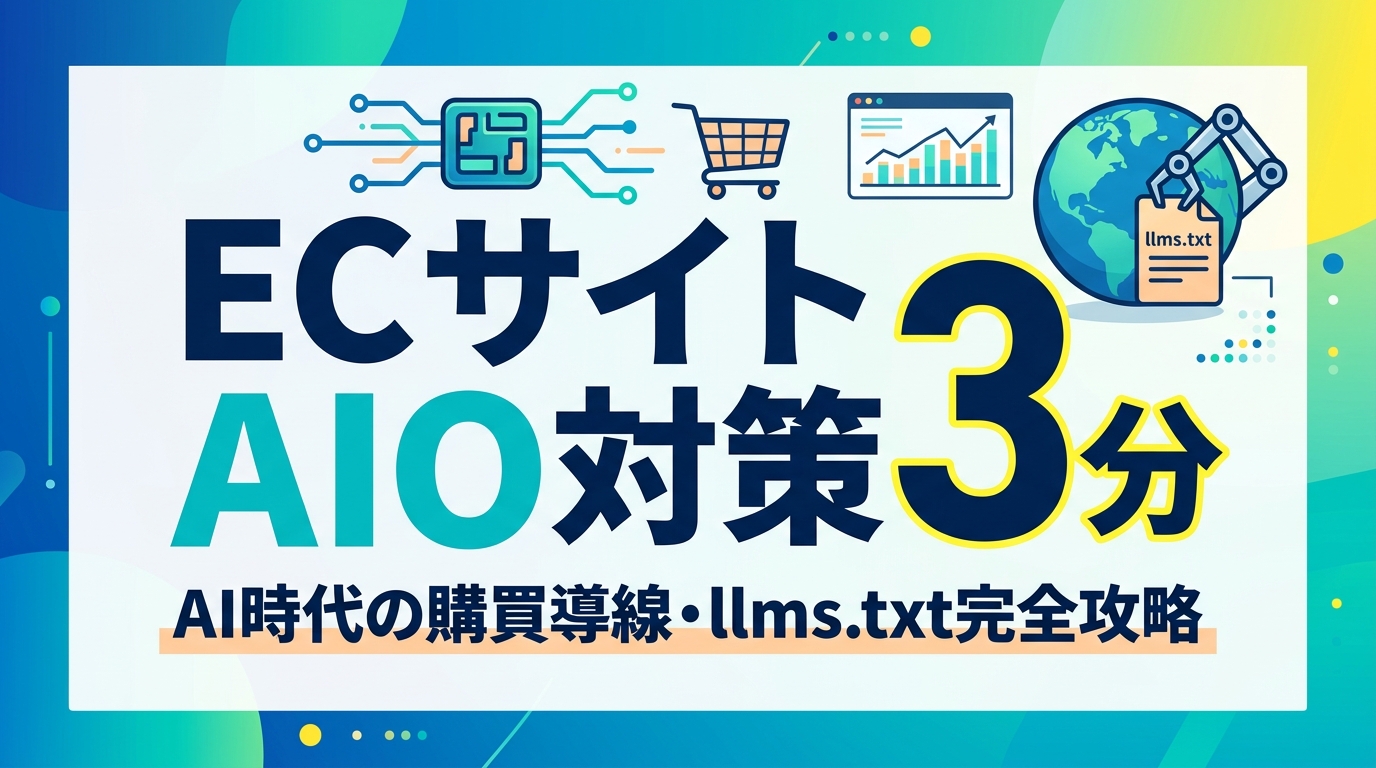 【ECサイト AIO対策】llms.txt活用のAI購買導線｜実装と計測の全手順