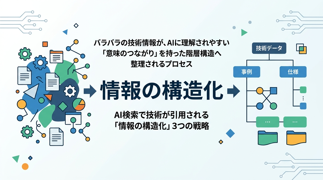 AI検索で自社の技術が引用されるための「情報の構造化」とは何か？