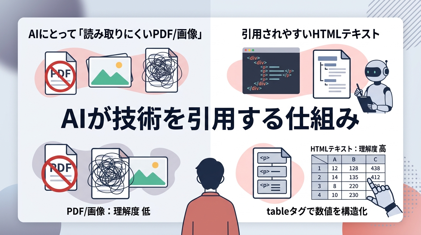 製造業のWeb集客｜AI検索で技術が引用される「情報の構造化」3つの戦略