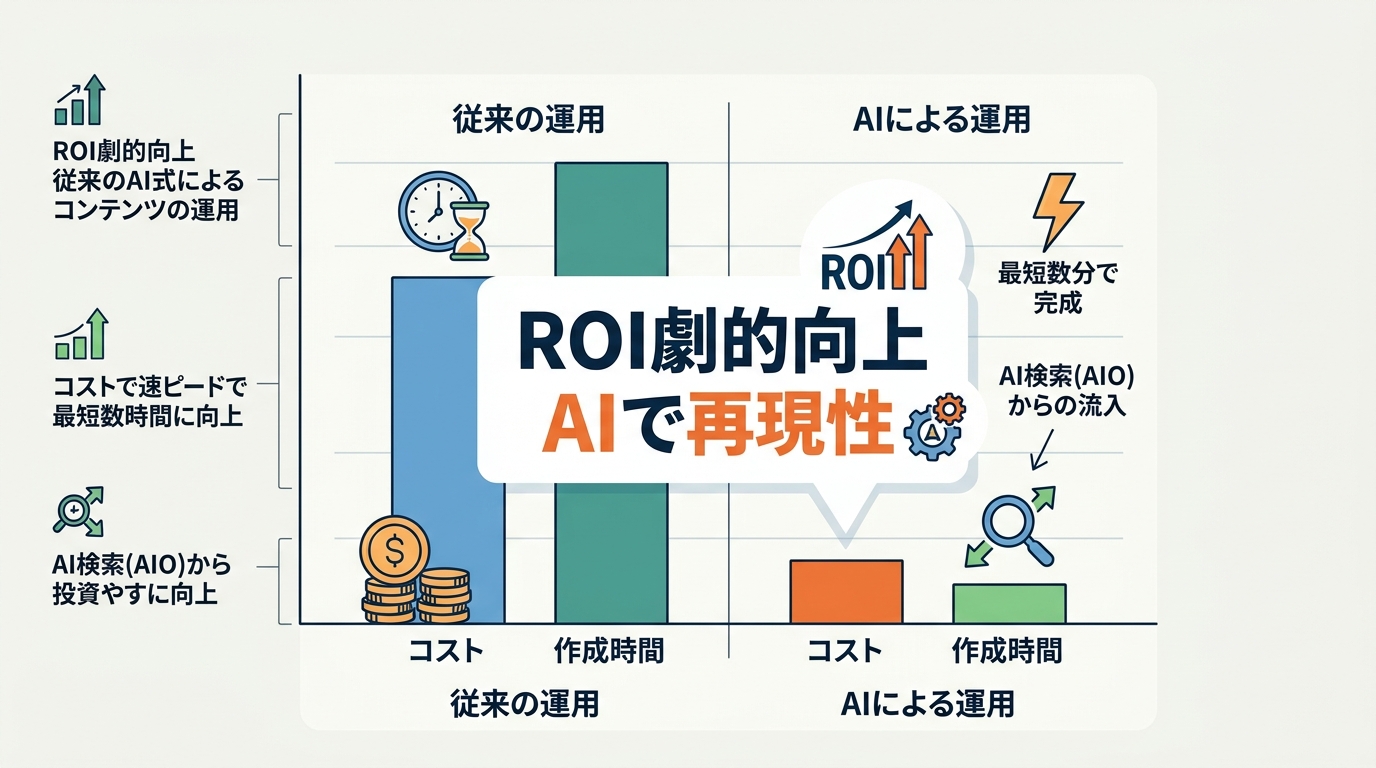 属人化を解消しAIでコンテンツ運用を継続するメリットとは？
