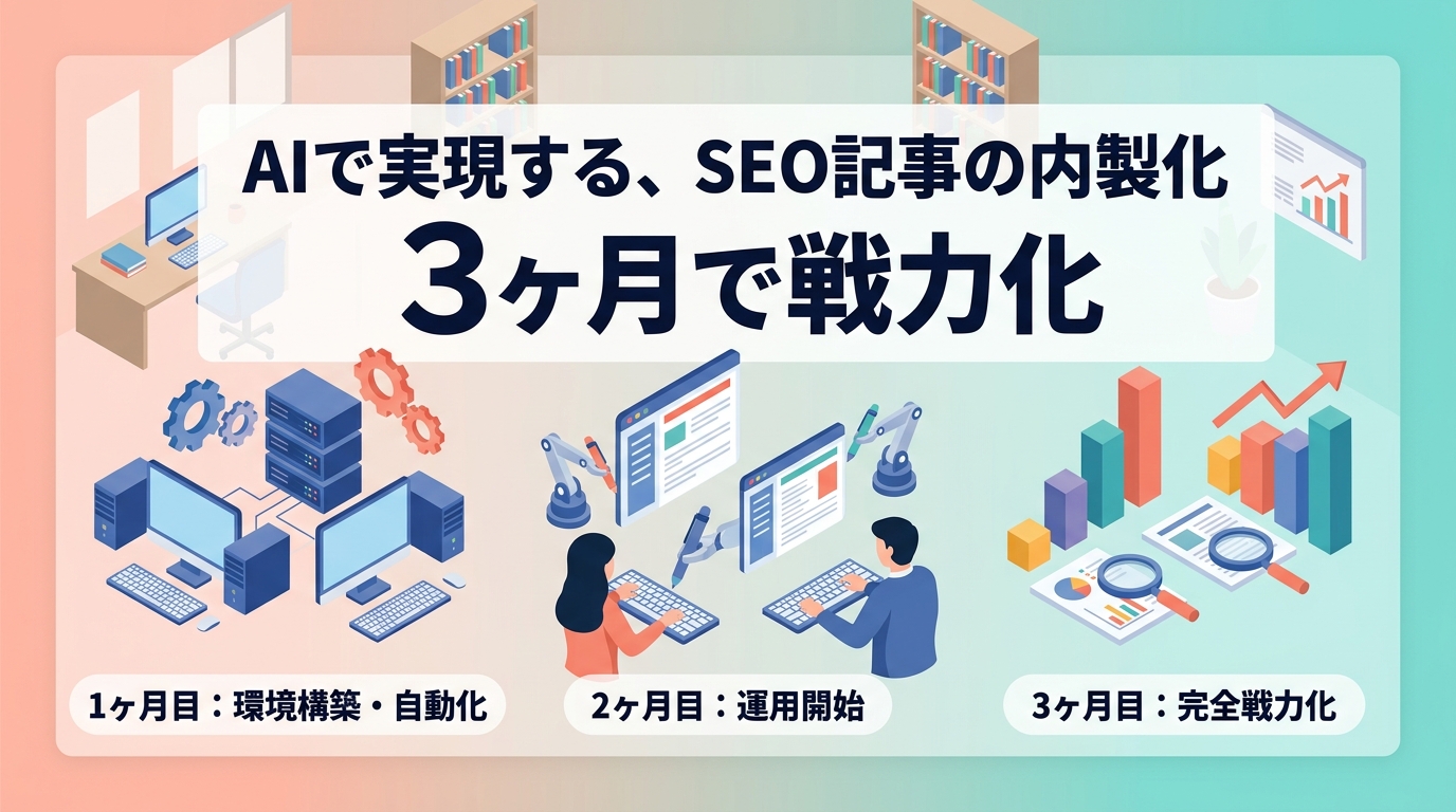 AIツールを活用したSEO記事制作の内製化ロードマップとは?
