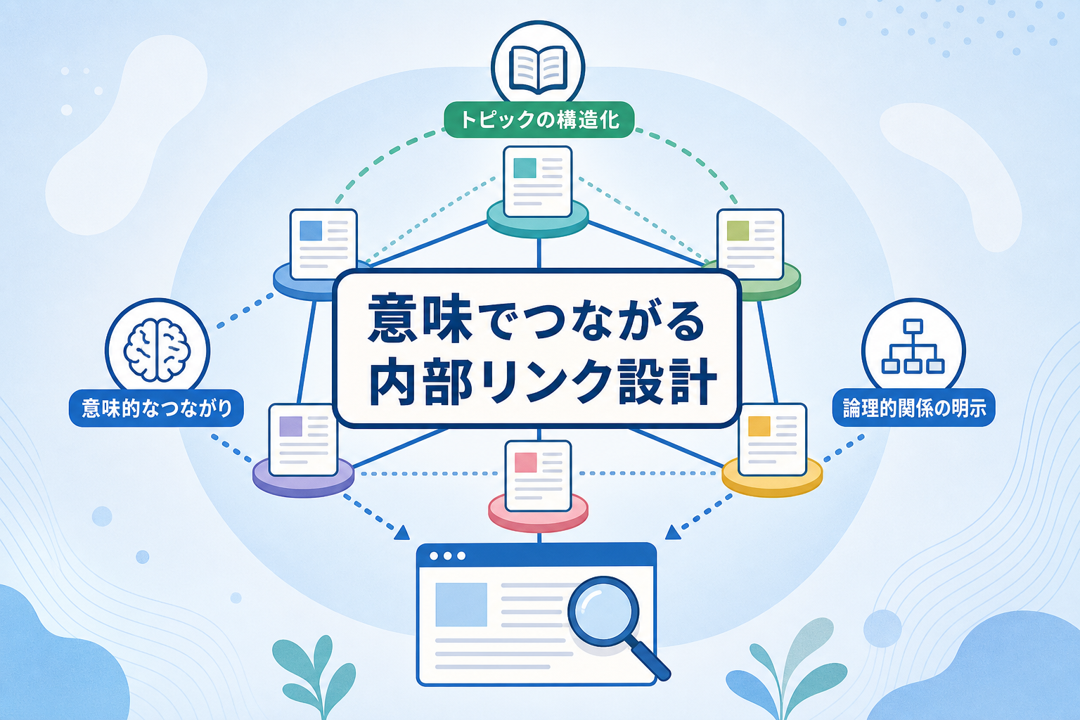 AIが情報の文脈を正確に把握できる「意味的なつながり」を重視した内部リンク設計とは？