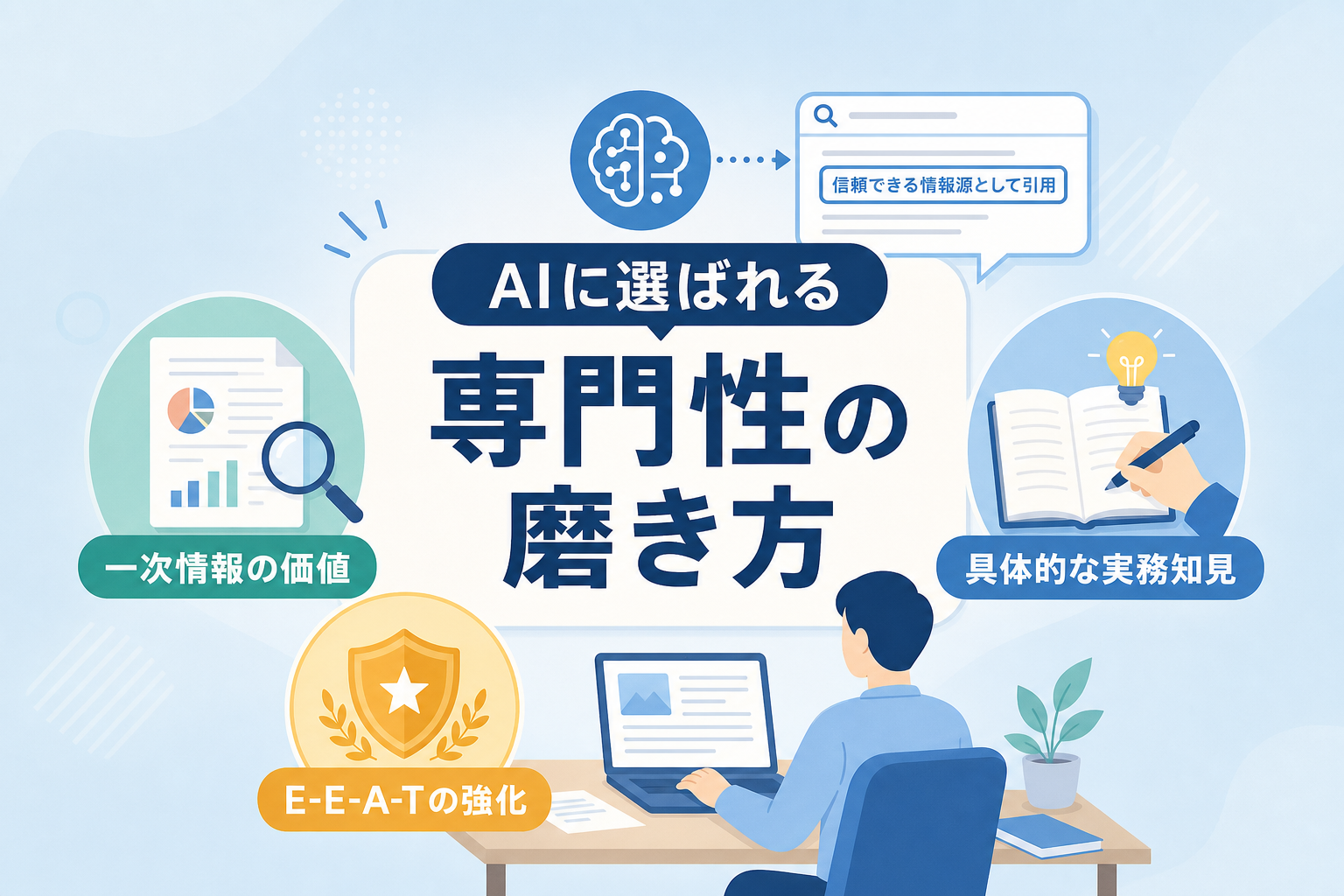 権威性が低いサイトでもAI検索の引用元に選ばれるための専門性とは？
