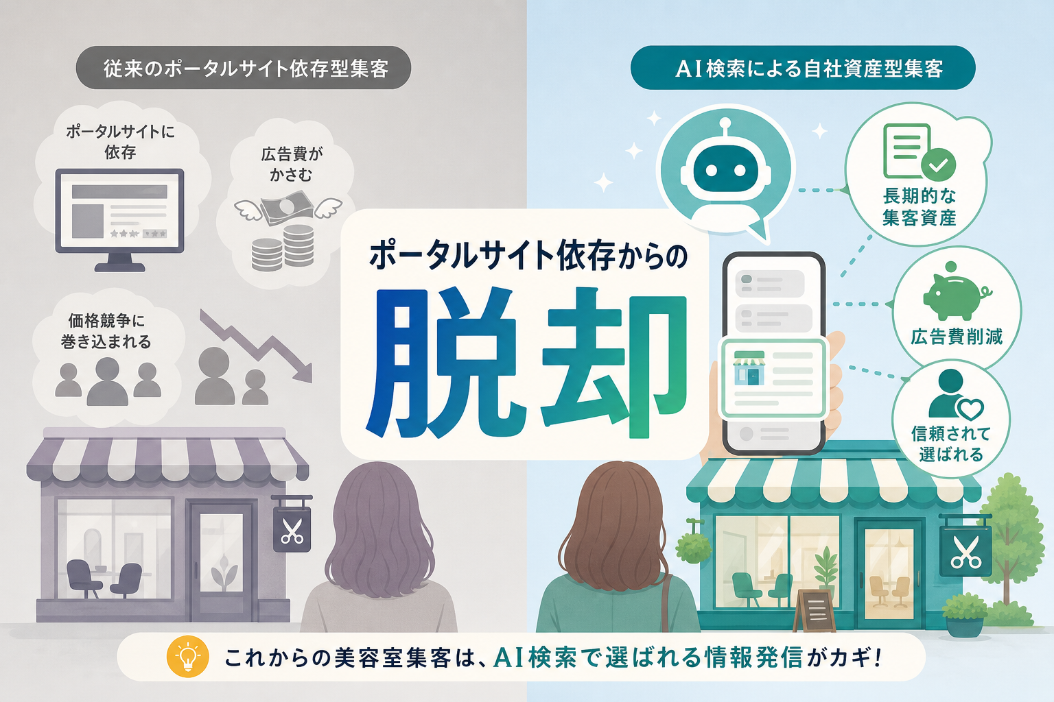美容室の集客でAI検索（AIO）対策が今すぐ必要とされる理由は何か？