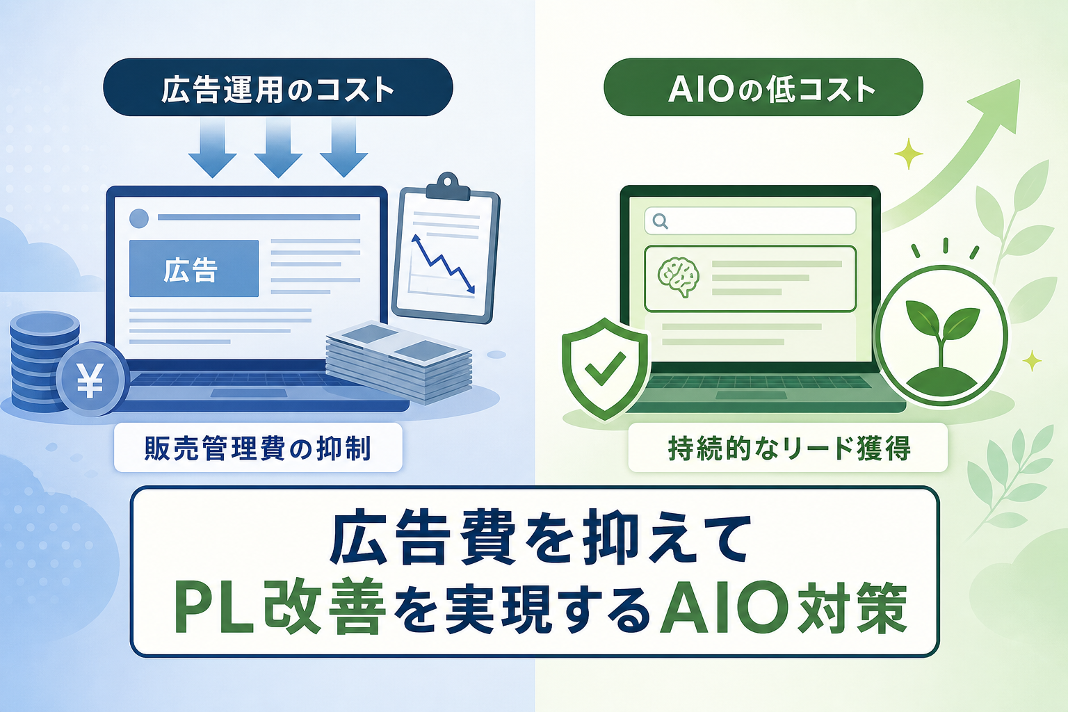 広告費を抑えてPL改善を実現するAI検索（AIO）対策とは？
