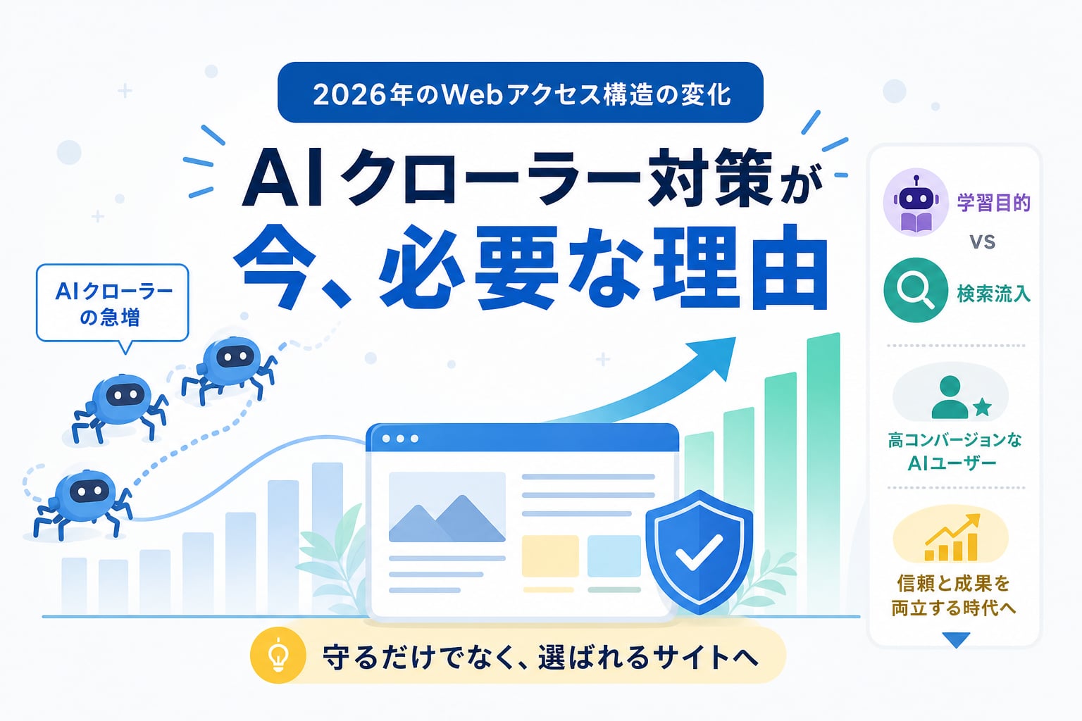 なぜ2026年の企業サイトに「AIクローラー対策」が不可欠なのか？