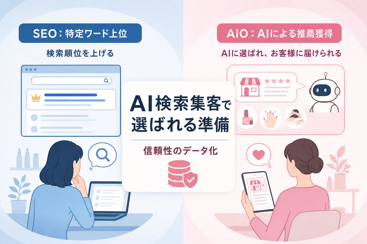 エステやネイルサロンがAI検索集客を始める前に準備すべき項目とは?