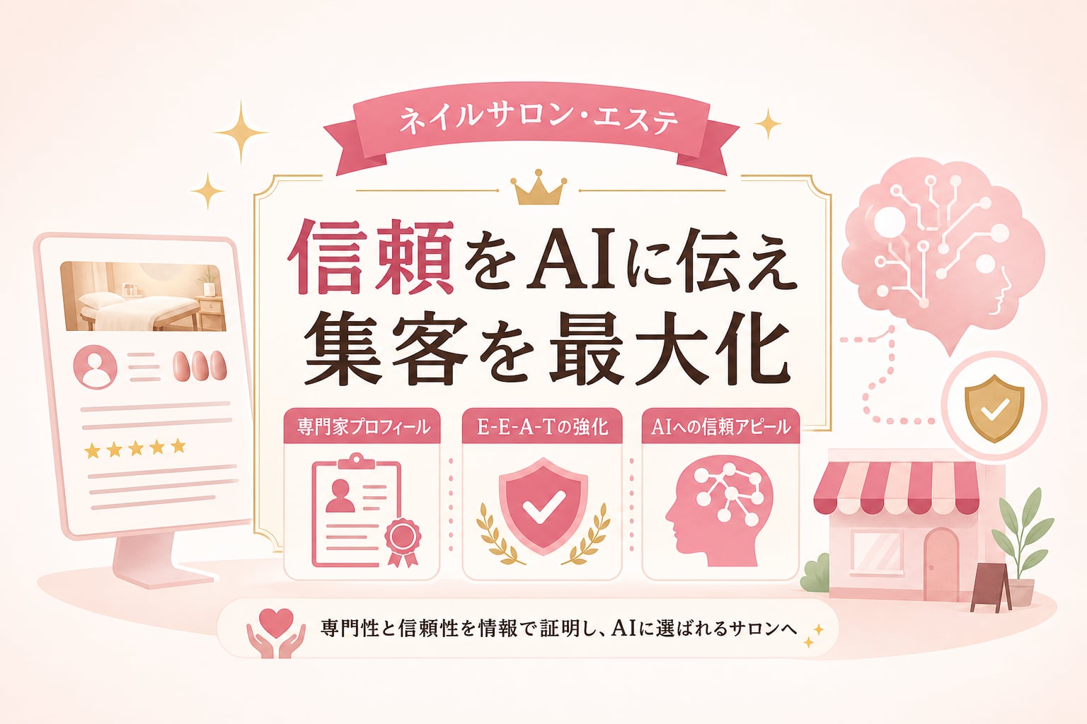 ネイルサロンやエステの信頼性をAIに伝え集客を最大化する方法とは?