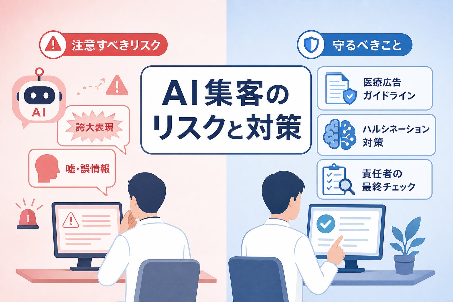 専門職がAI集客を運用する際に「注意すべきリスク」とは何か？