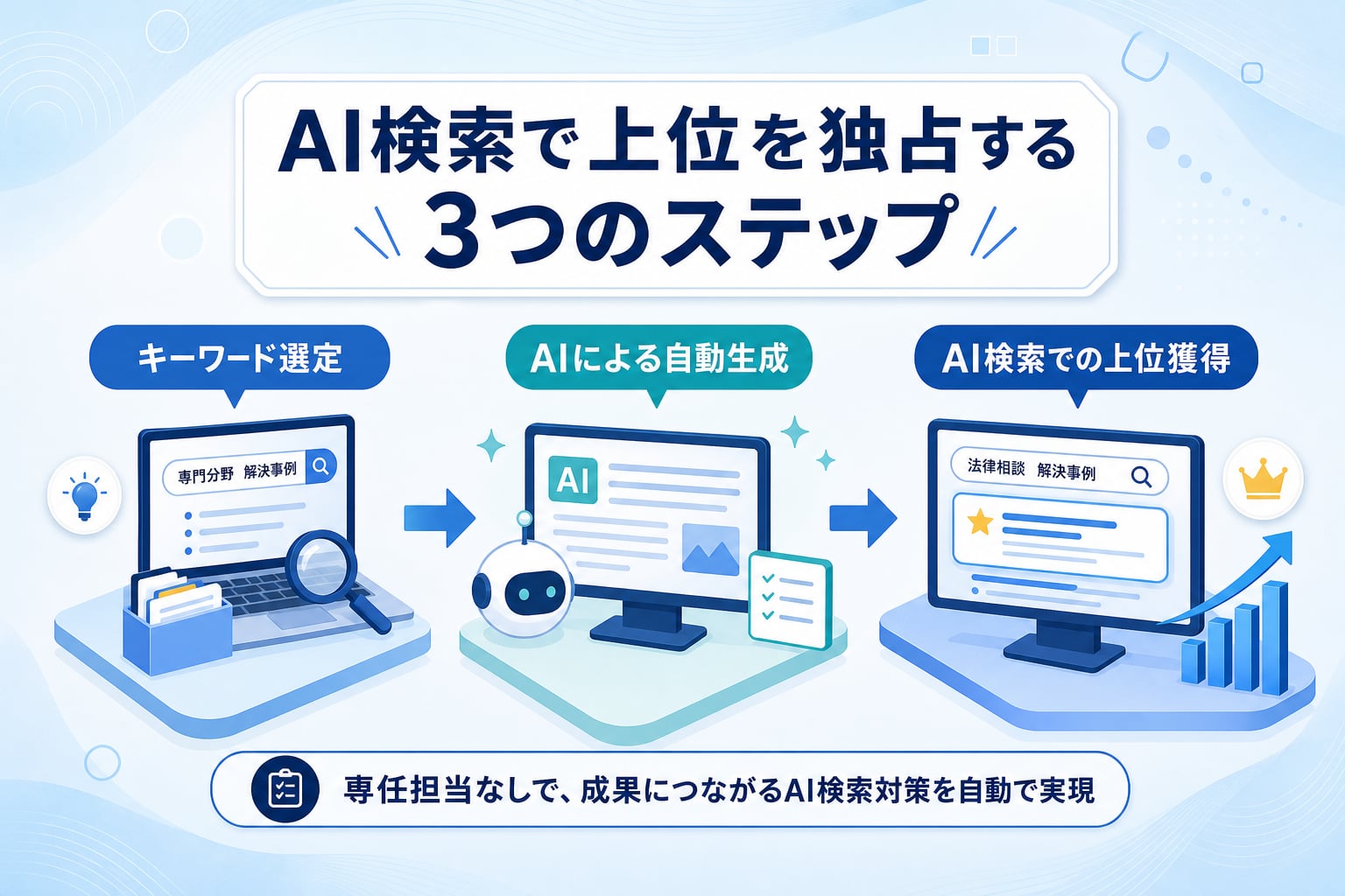 専任担当なしでAI検索対策を行い検索上位を独占した自社の成功事例とは？