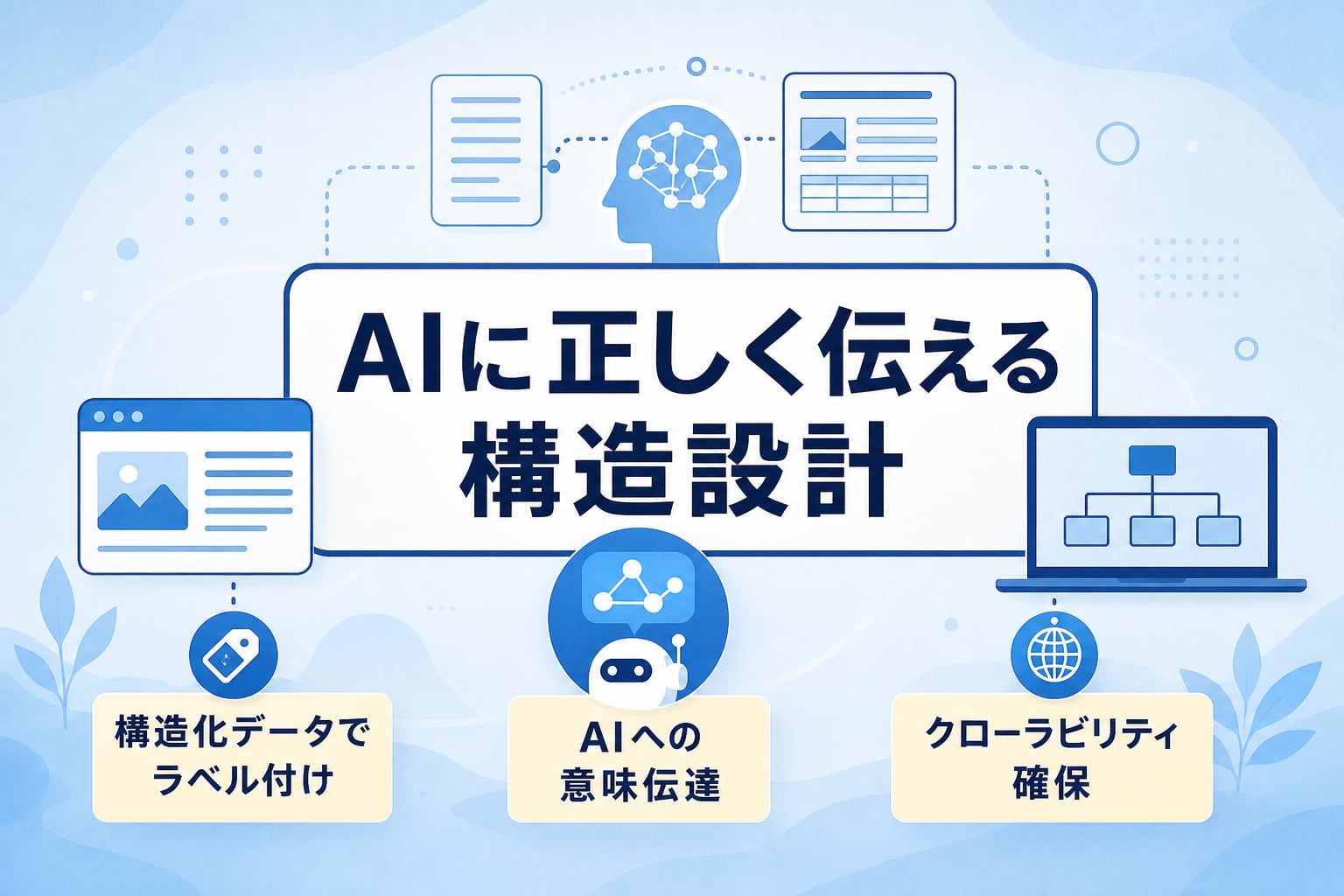 AIが情報を正しく抽出するための構造化データとサイト設計とは？