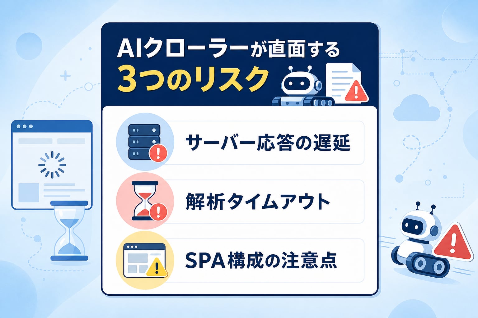 ページ表示速度が遅いとAIクローラーの解析効率は低下するのか？