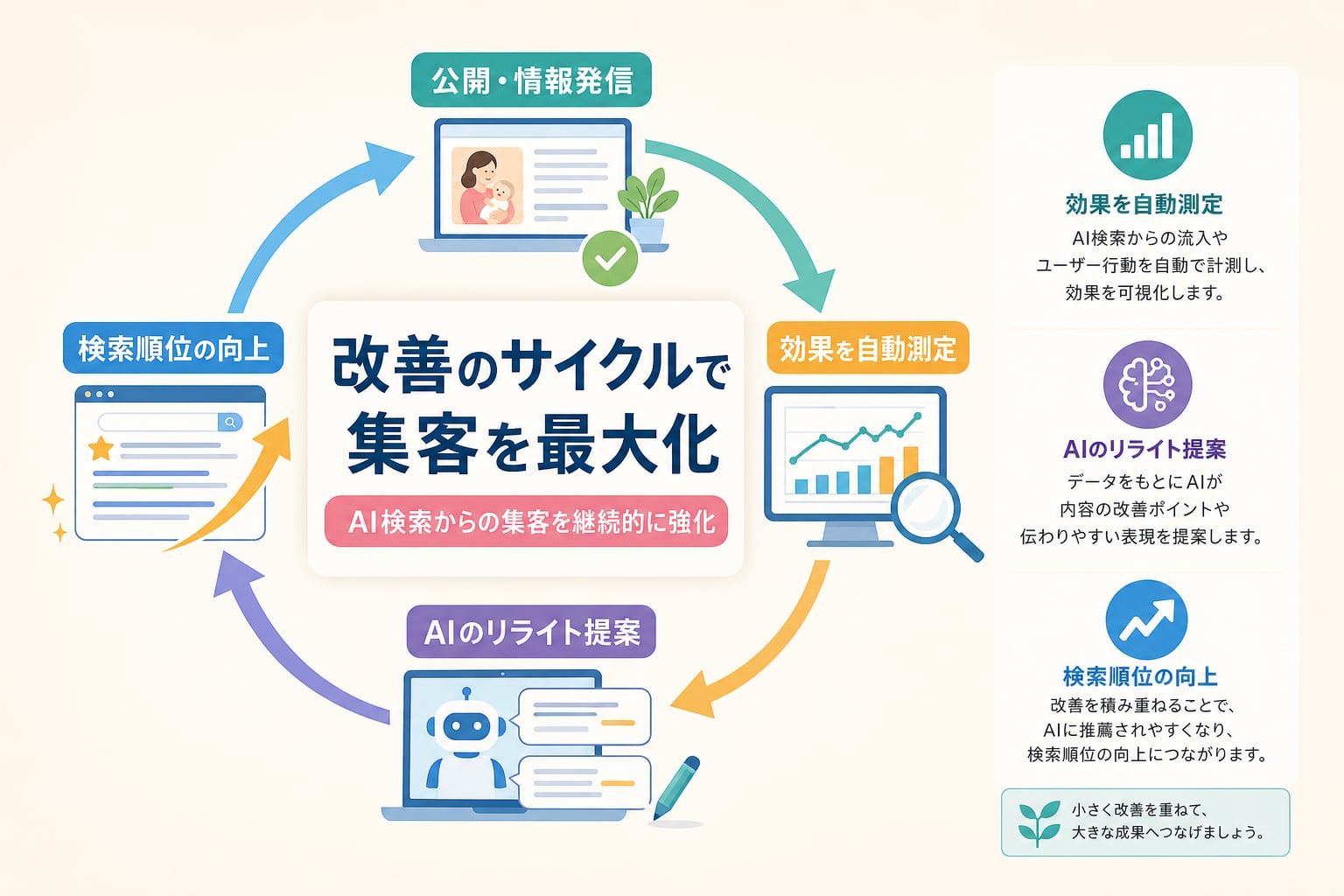 AI検索からの集客効果を最大化する継続的な改善手順とは？